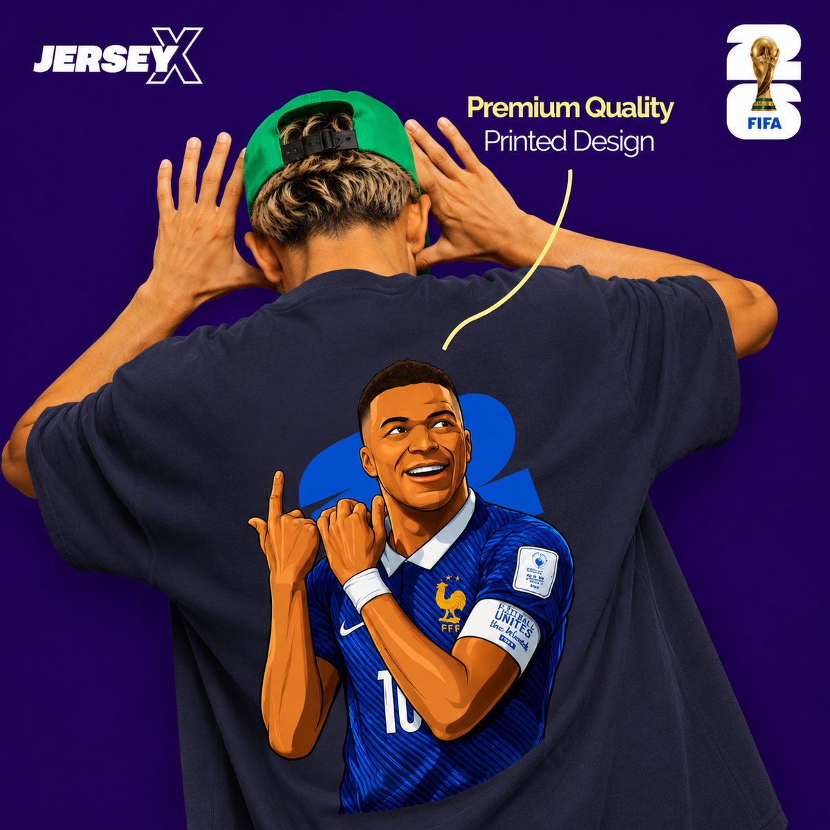 Mbappe - France Oversized Tee